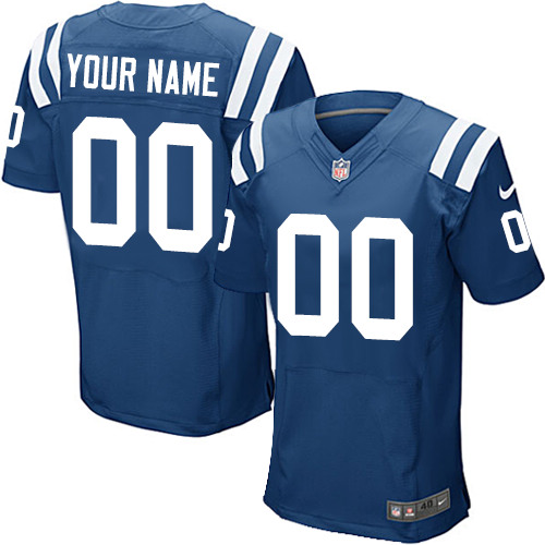 Men's Elite Nike Jersey Royal Blue Home - Customized NFL Indianapolis Colts